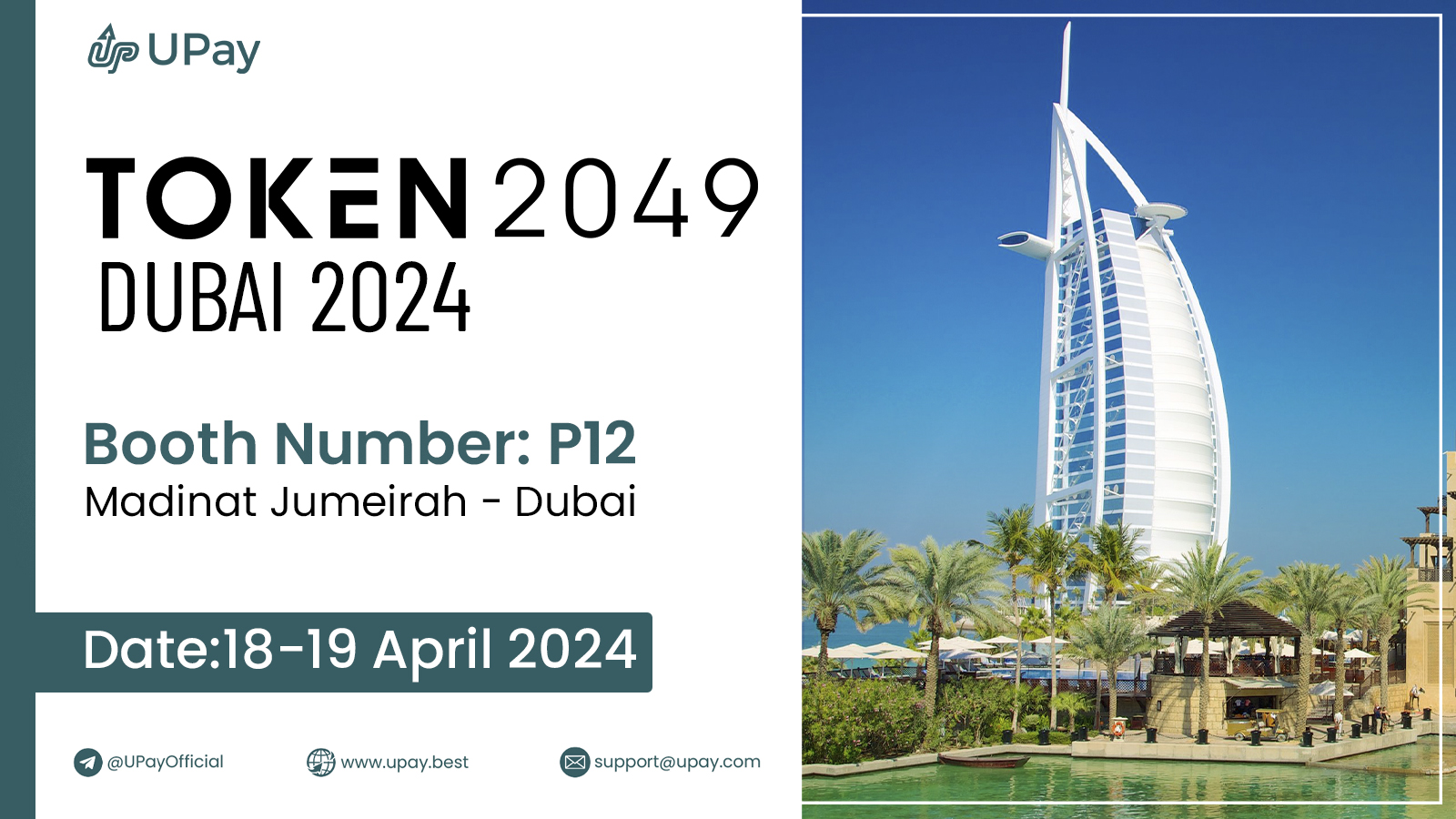 Join UPay Technology LTD. at #TOKEN2049 Dubai: Shaping the Future of Crypto  and Fintech! – Help Center