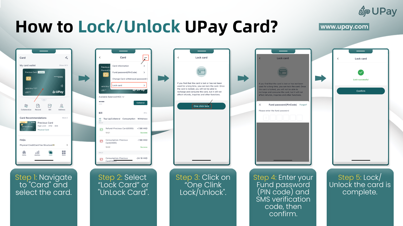 How to Lock:Unlock UPay Card.png